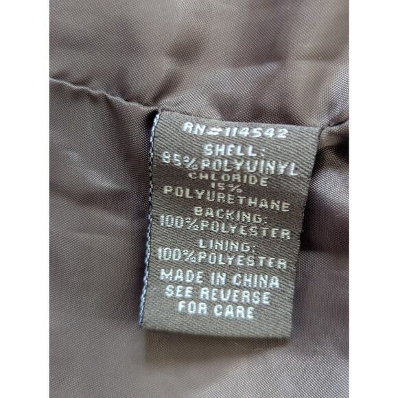 JOU JOU! STORMY GRAY VEGAN LEATHER BIKER/MOTO INSPIRED ZIPPER JACKET, COAT! SZ S - Picture 10 of 12